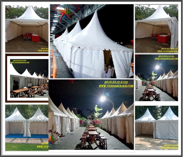jasa rental tenda sarnafil ukuran 5x5 meter untuk bazar ramadhan