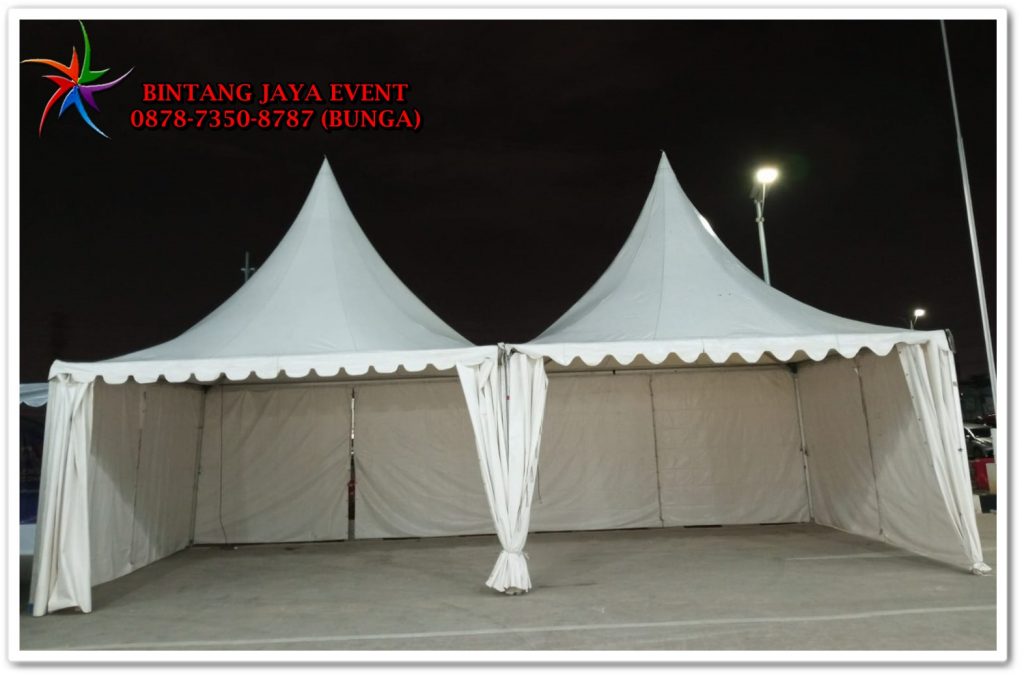 Sewa Tenda Kerucut atau Tenda Sarnafil Ukuran 3x3m