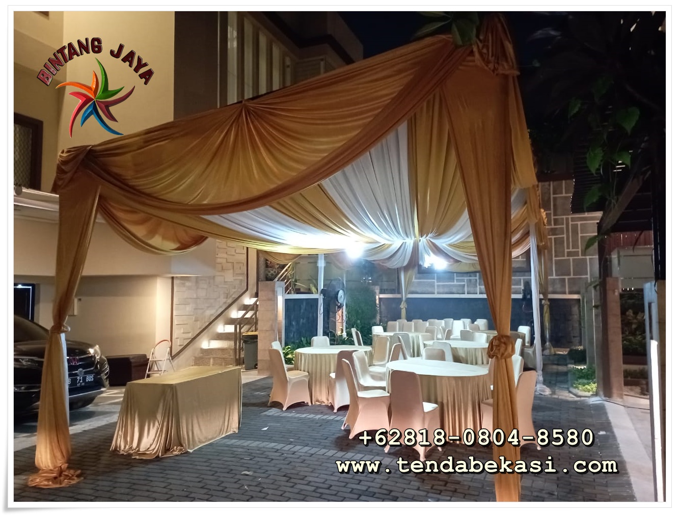 Sewa Tenda Konvensional Set Dekorasi Simple Daerah Jakarta