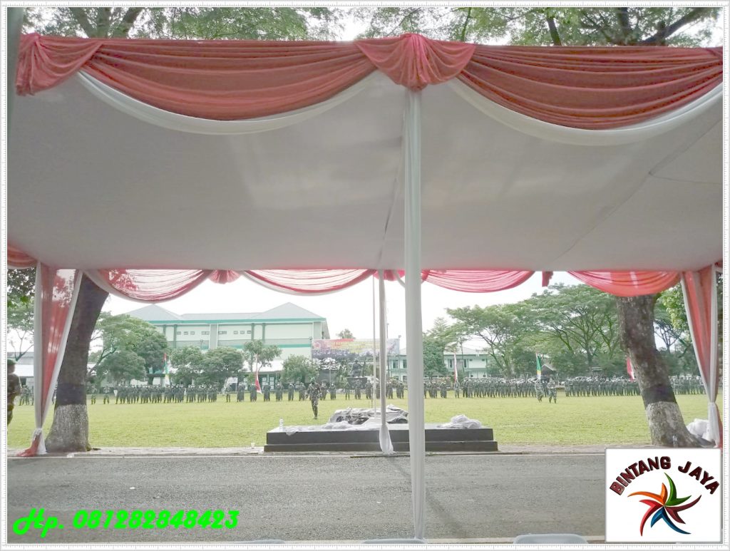 Sewa Tenda Konvensional Dekorasi Merah Putih