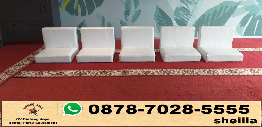 Sewa sofa lesehan putih mewah dan murah Jakarta