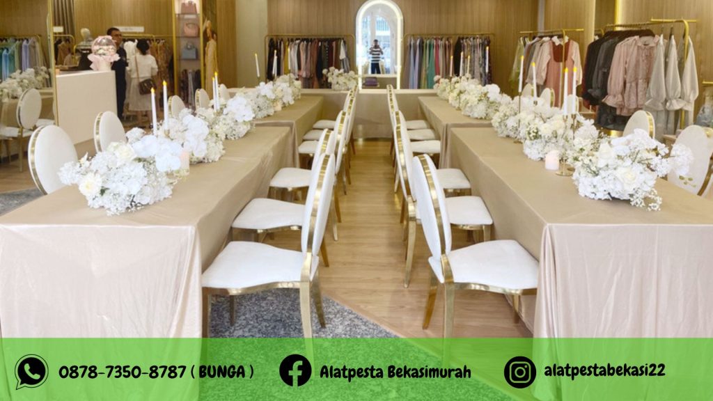 Rental Meja Pesta Plus Table Cloth Exclusive