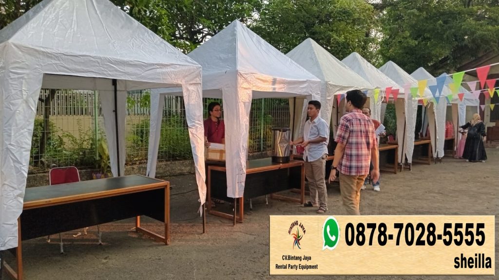 Sewa tenda bazar untuk festifal kuliner di perumnas Jakarta