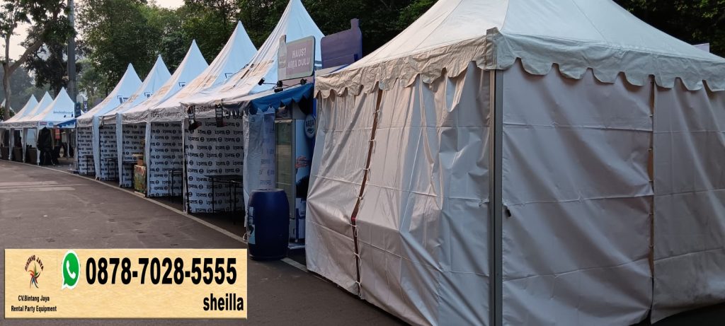 Sewa tenda kerucut sewa murah event pameran Jakarta Pusat