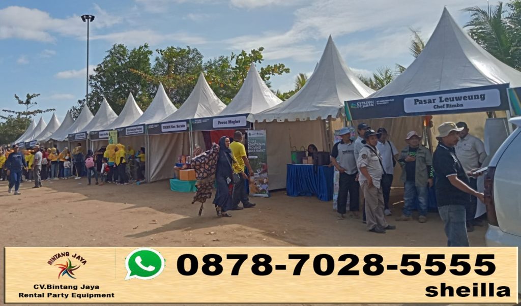 Sewa tenda sarnafil untuk event festifal kuliner Jakarta Timur