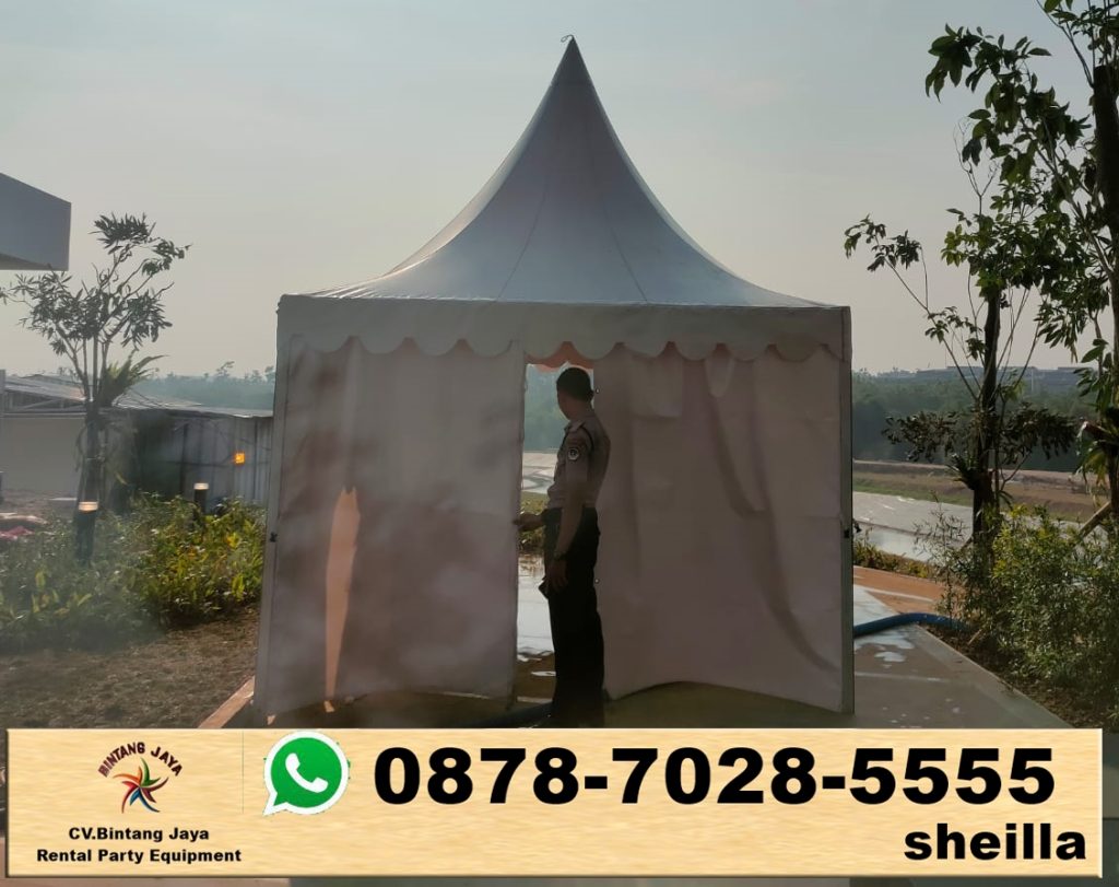 Sewa tenda kerucut event pameran Bekasi Timur