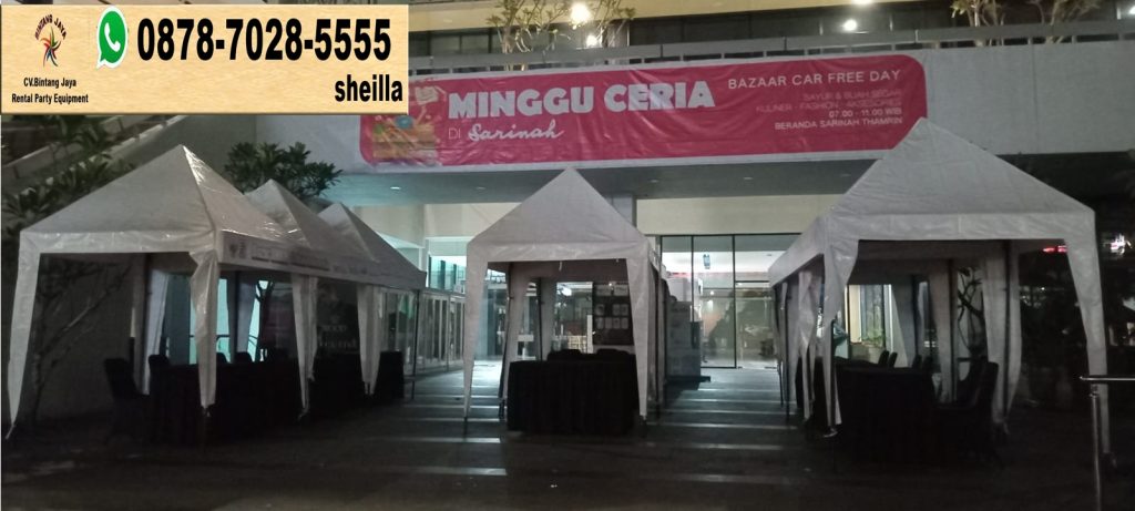 Sewa tenda cafe untuk event bazar Jakarta terbaru 2024