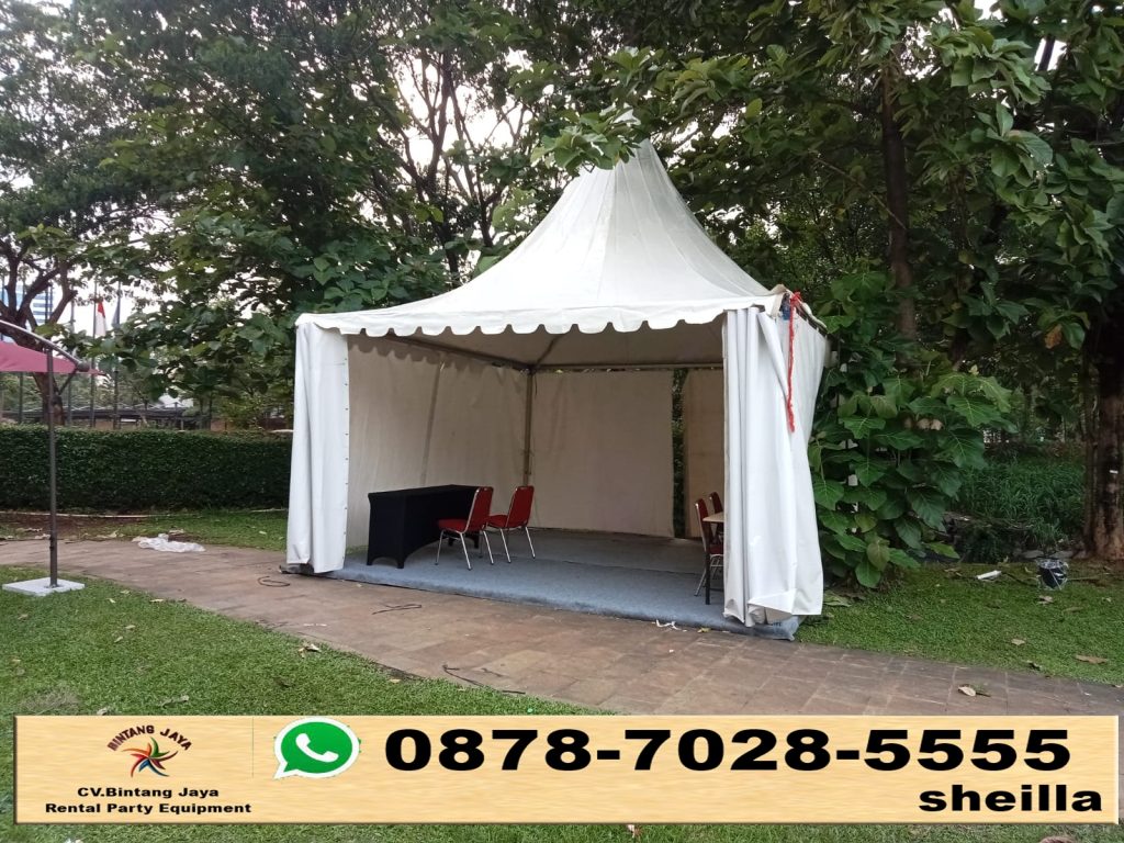 Sewa tenda kerucut event pesta rakyat Cinere Depok
