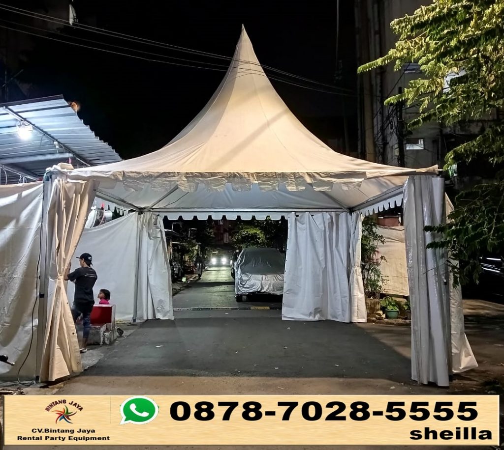 Pusat sewa tenda sarnavil tenda pesta beragam model Bekasi