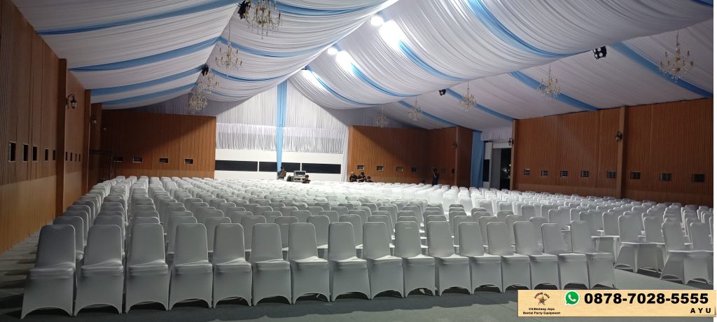 Rental Tenda Serut Kain Rempel Meja Kursi di Jakarta 