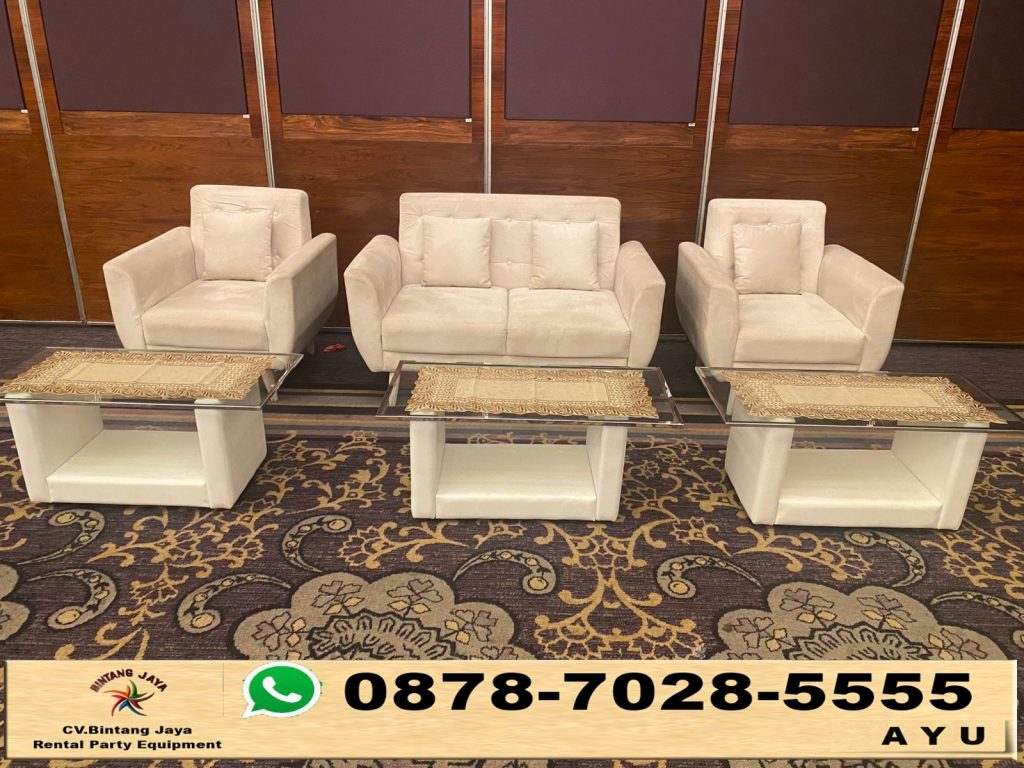 Rental Sofa Putih Dan Hitam Jakarta Tersedia Type Single Dan Double