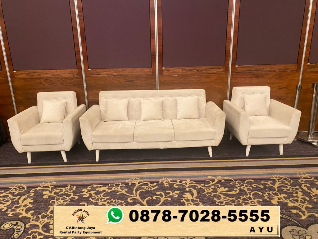 Rental Sofa Putih Dan Hitam Jakarta Tersedia Type Single Dan Double