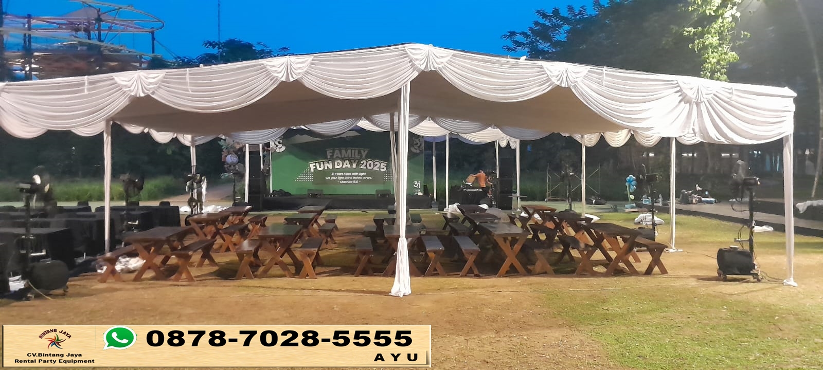 Rental Tenda Plafon Dan Bazar Putih Bogor