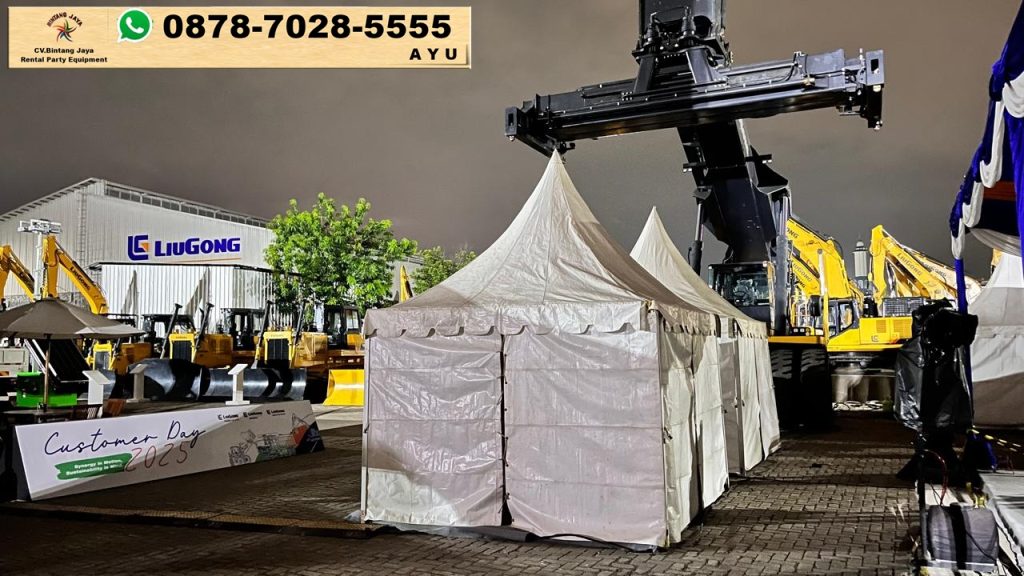Pusat Rental Tenda Kerucut Type Sarnafil Putih Jakarta
