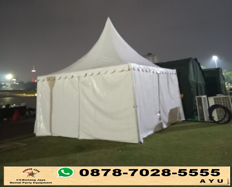 Rental Tenda Sarnafil Kerucut Putih Monas Jakpus