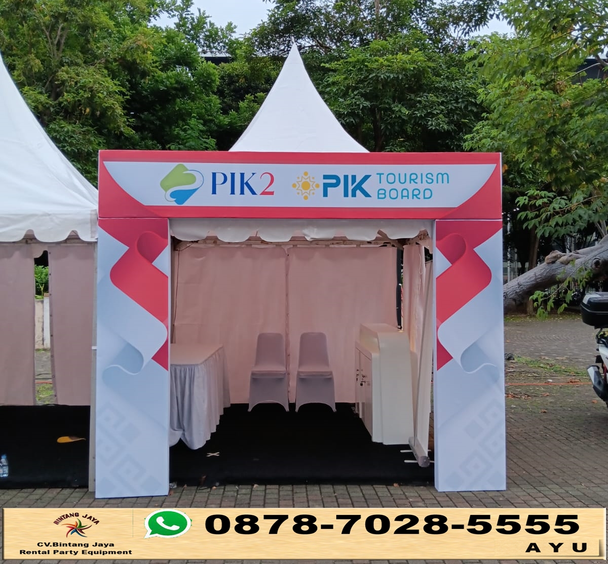 Rental Tenda Sarnafil Kerucut Putih Monas Jakpus
